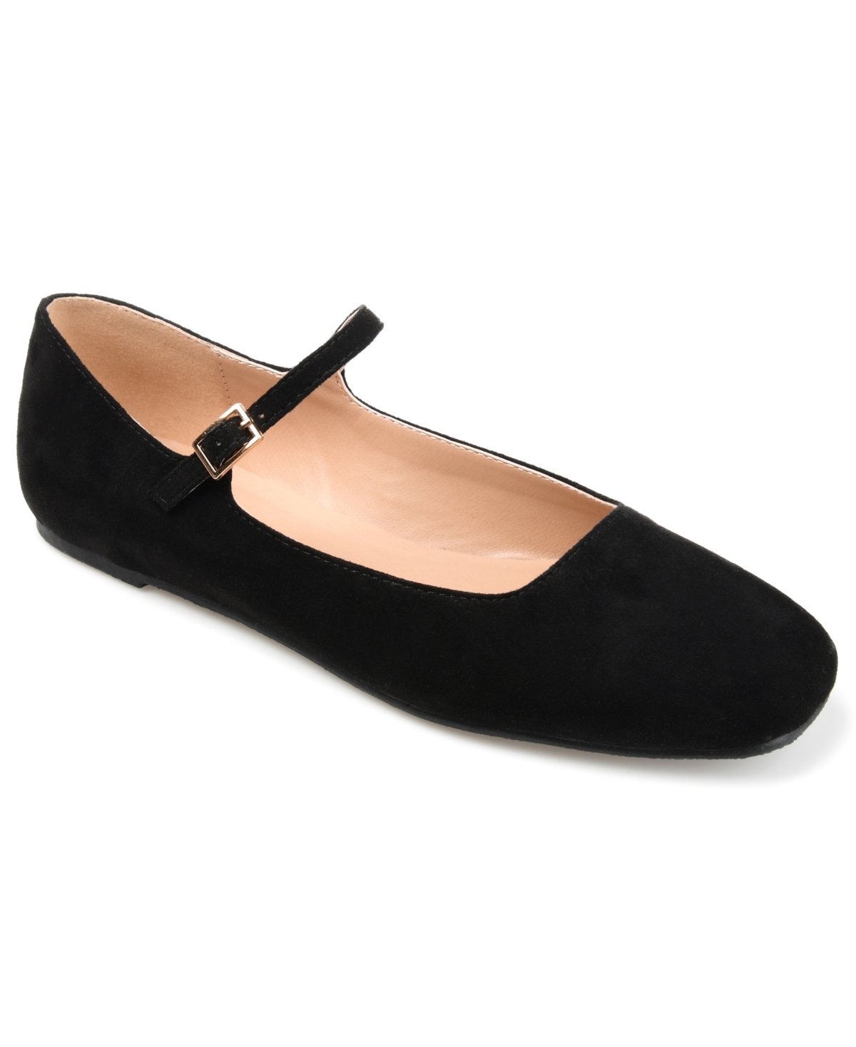 Retro Vintage Flats and Low Heel Shoes Journee Collection Womens Carrie Flat - Black $52.49 AT vintagedancer.com
