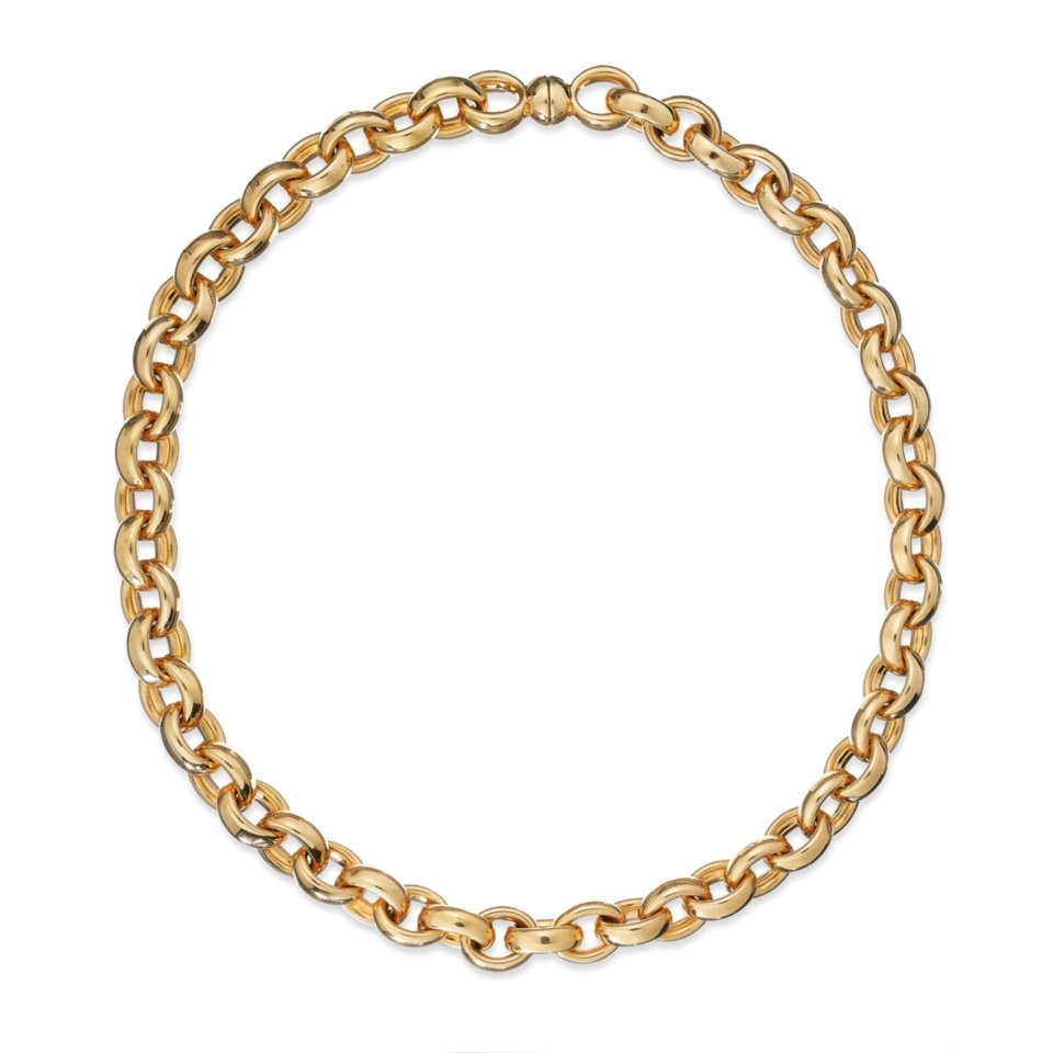 Signature Gold™ Rolo Chain Necklace in 14k Gold over Resin