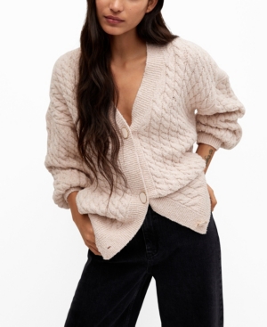 Mango Knitted Braided Cardigan