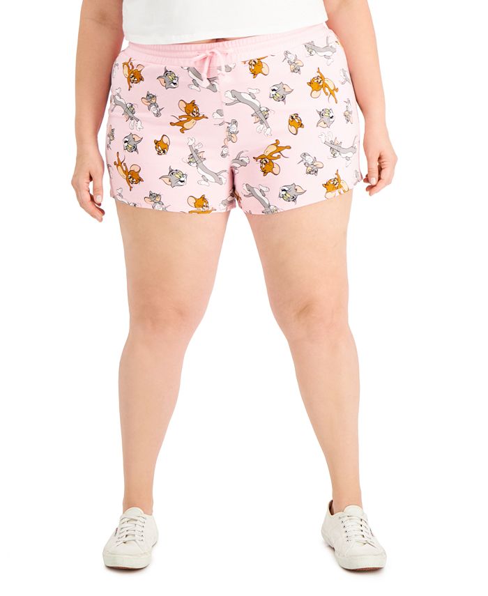 Freeze 24 7 Trendy Plus Size Tom Jerry Dolphin Hem Shorts Macy s