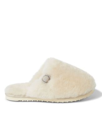 Women's Shelly Beach Genuine Shearling Fuzzy Scuff Slipper