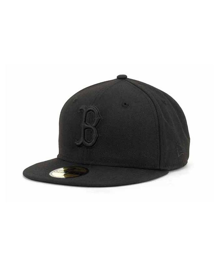 New Era Boston Red Sox Black on Black Fashion 59FIFTY - Macy's