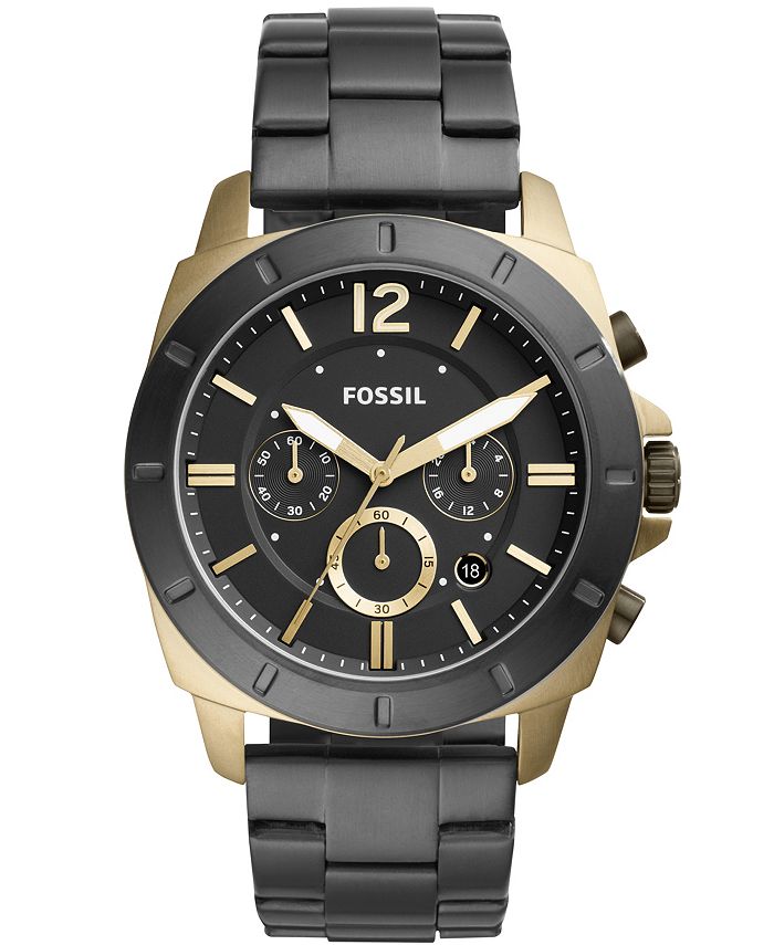 Privateer sport chronograph sale black stainless steel watch