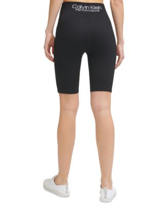 grey ribbed bike shorts