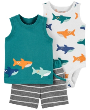 Baby Boys Animal Little Short 3 Piece Set