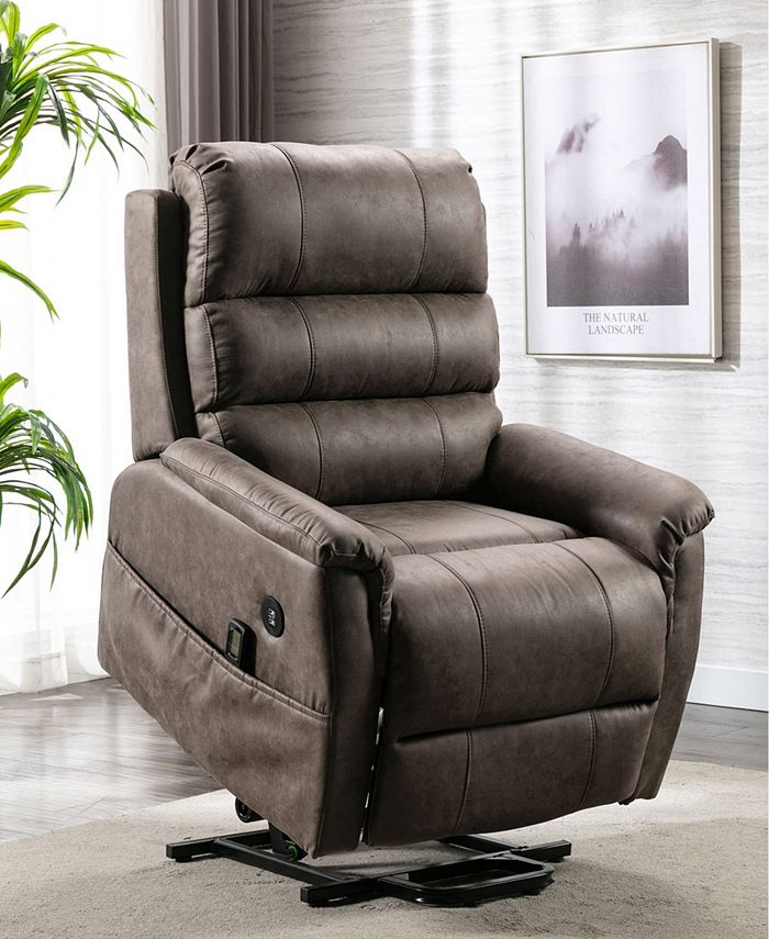 Lifesmart Lie Flat Power Lift Chair Recliner & Reviews Furniture Macy's
