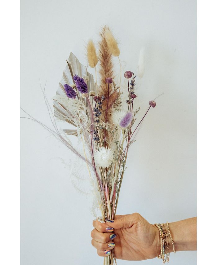 Petite Mini Dried Flower Bouquet, Natural Everlasting Dry Flowers