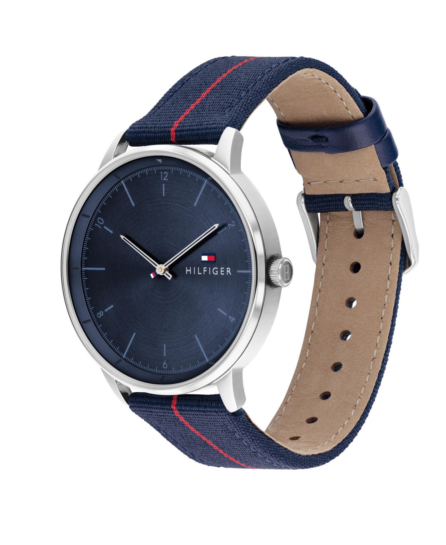 Мужские часы Tommy Hilfiger Navy Nylon Strap Watch 43mm — фото 3