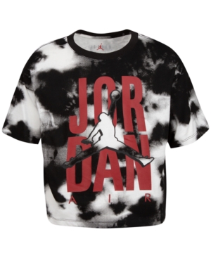 Jordan Big Girls Tie-Dyed Jumpman Logo T-Shirt