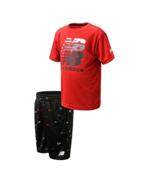 New Balance Toddler Boys 3 Piece Fading Logo Shorts Set