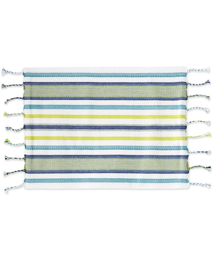 Fiesta Woven Tassel Stripe Placemat Macy's