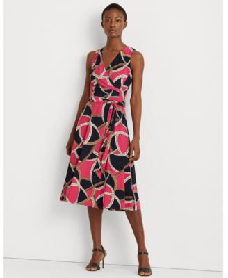 ralph lauren twisted knot jersey dress