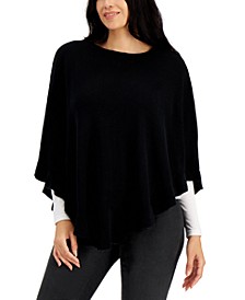 Cotton Luxsoft Ruffled Poncho Sweater, Created for Macy's