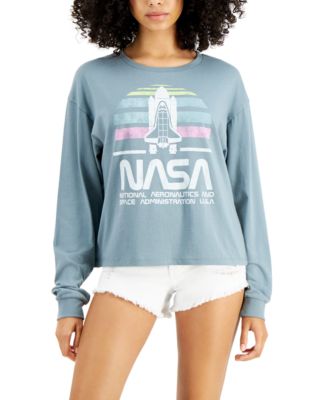 Grayson Threads Black - Juniors' NASA Long-Sleeve T-Shirt