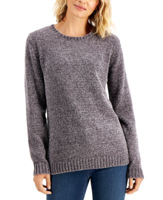 Karen Scott Cotton Chenille Sweater, Created for Macy's & Reviews ...