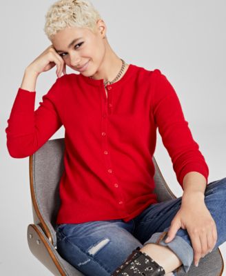 macys red sweaters