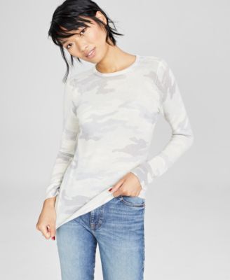 Cashmere Camo Sweater, Created for Macy's