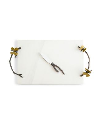 Butterfly Ginkgo White Cheeseboard & Knife Set