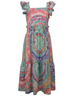 Big Girls Tie Dyed Top and Maxi Skirt Set 2 Piece