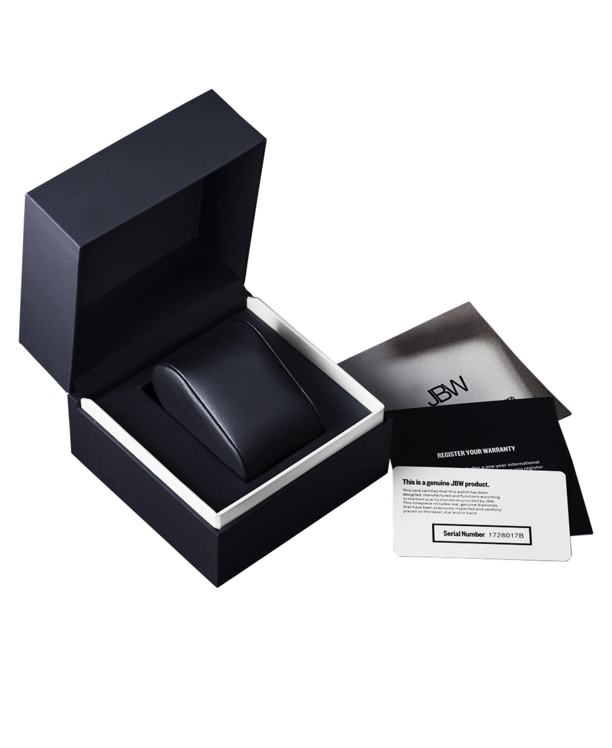 Jbw Echelon Diamond Chronograph Croc Embossed Leather Strap Watch, 41mm In Blue