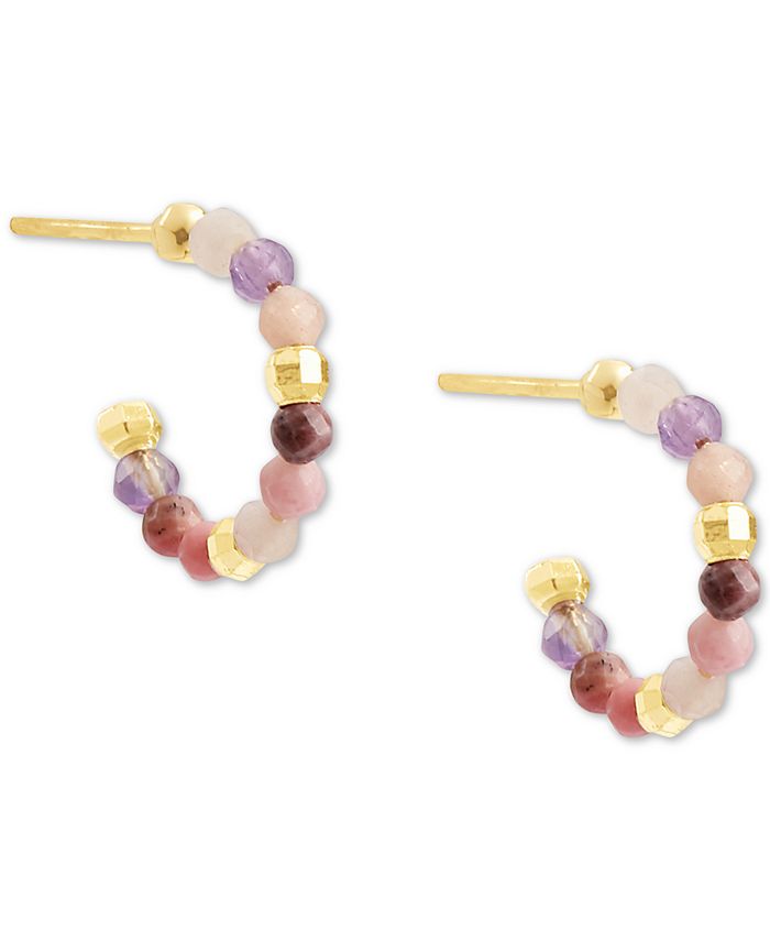 Kendra Scott 14k GoldPlated Small Beaded Huggie Hoop Earrings, 0.5