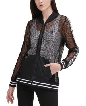 Karl Lagerfeld Paris Mesh Track Jacket