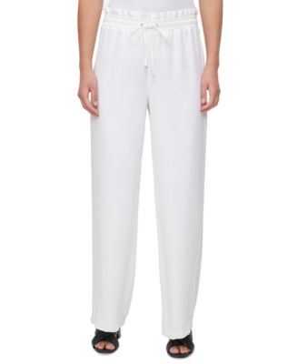 Calvin Klein - Drawstring-Waist Wide-Leg Pants