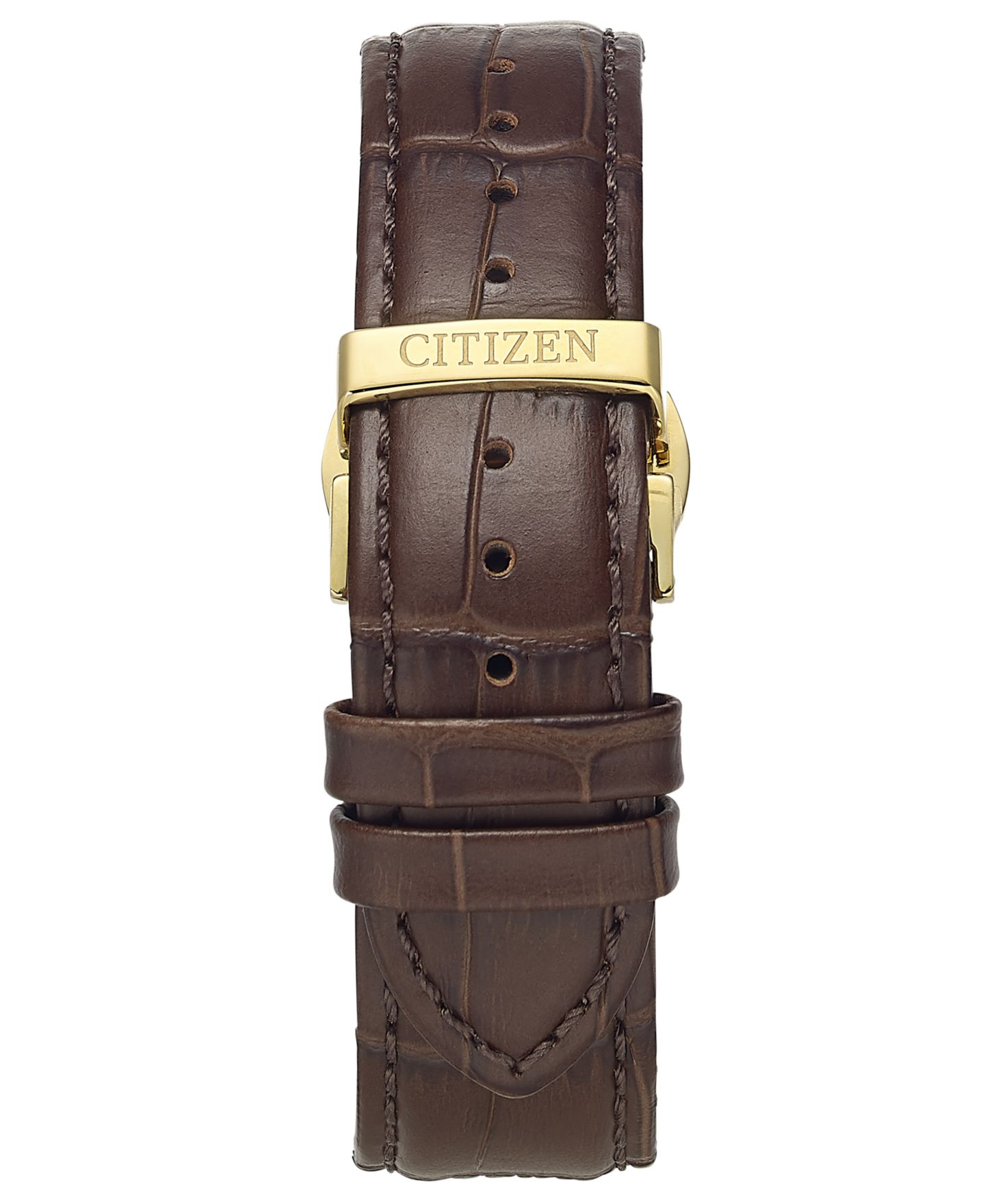 Мужские часы Citizen Eco-Drive Corso Brown Leather Strap Watch 40mm — фото 5