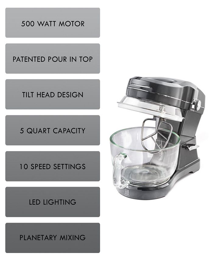 Kenmore Elite Ovation 5 Quart Stand Mixer 10speed, Pourin Top, Beater