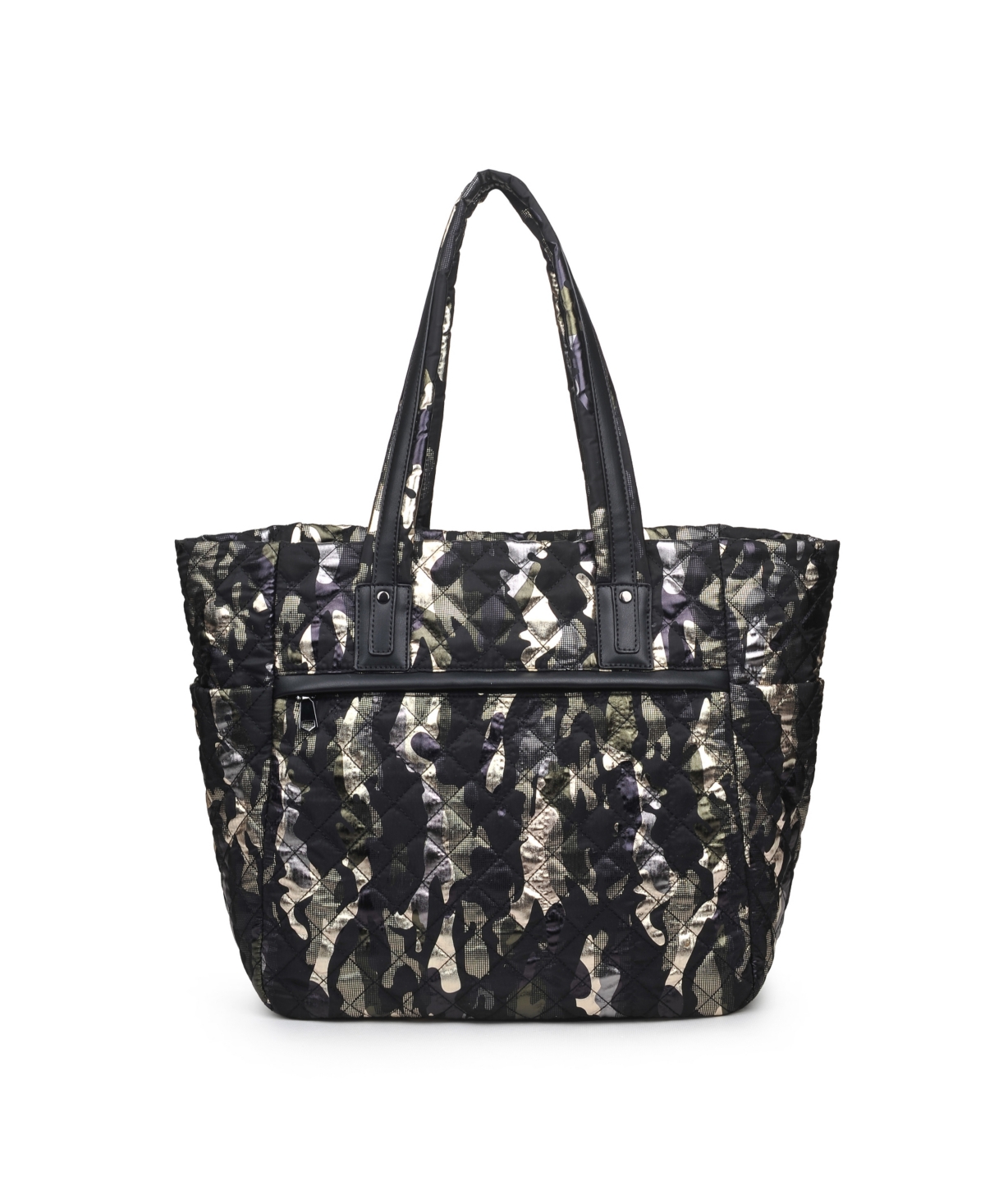 Women's No Filter Quilted Tote Bag - Denim Multi