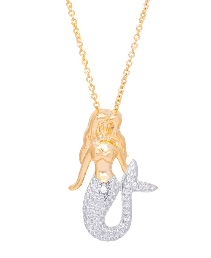 Diamond outlet mermaid necklace