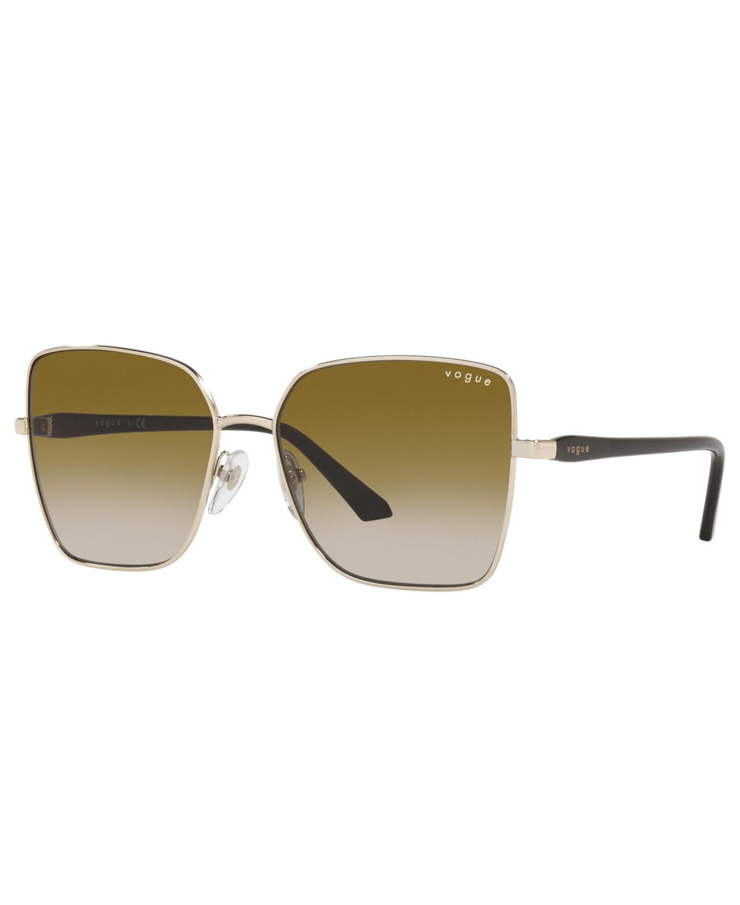 Женские солнцезащитные очки Vogue Eyewear Sunglasses, VO4199S 58, цвет: Золотой / Коричневый градиентный — фото 1