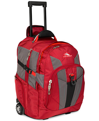 High Sierra XBT Rolling Laptop Backpack in Red