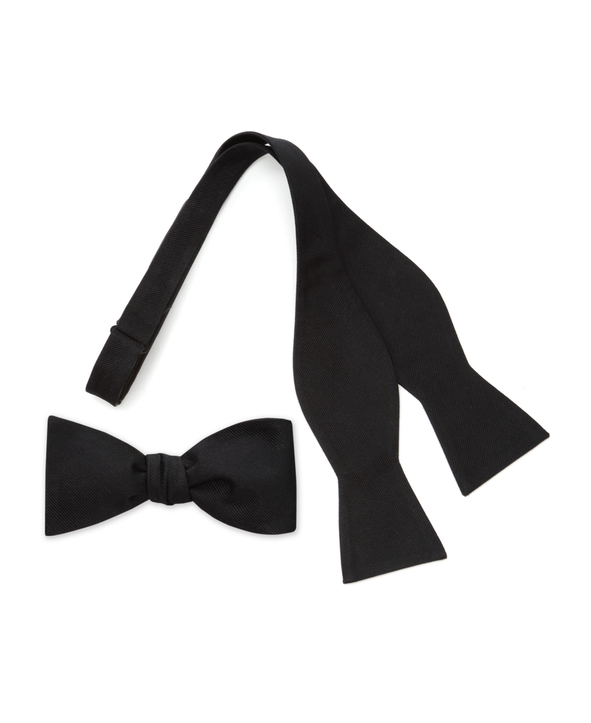 Men's Self Bow Tie - Black
