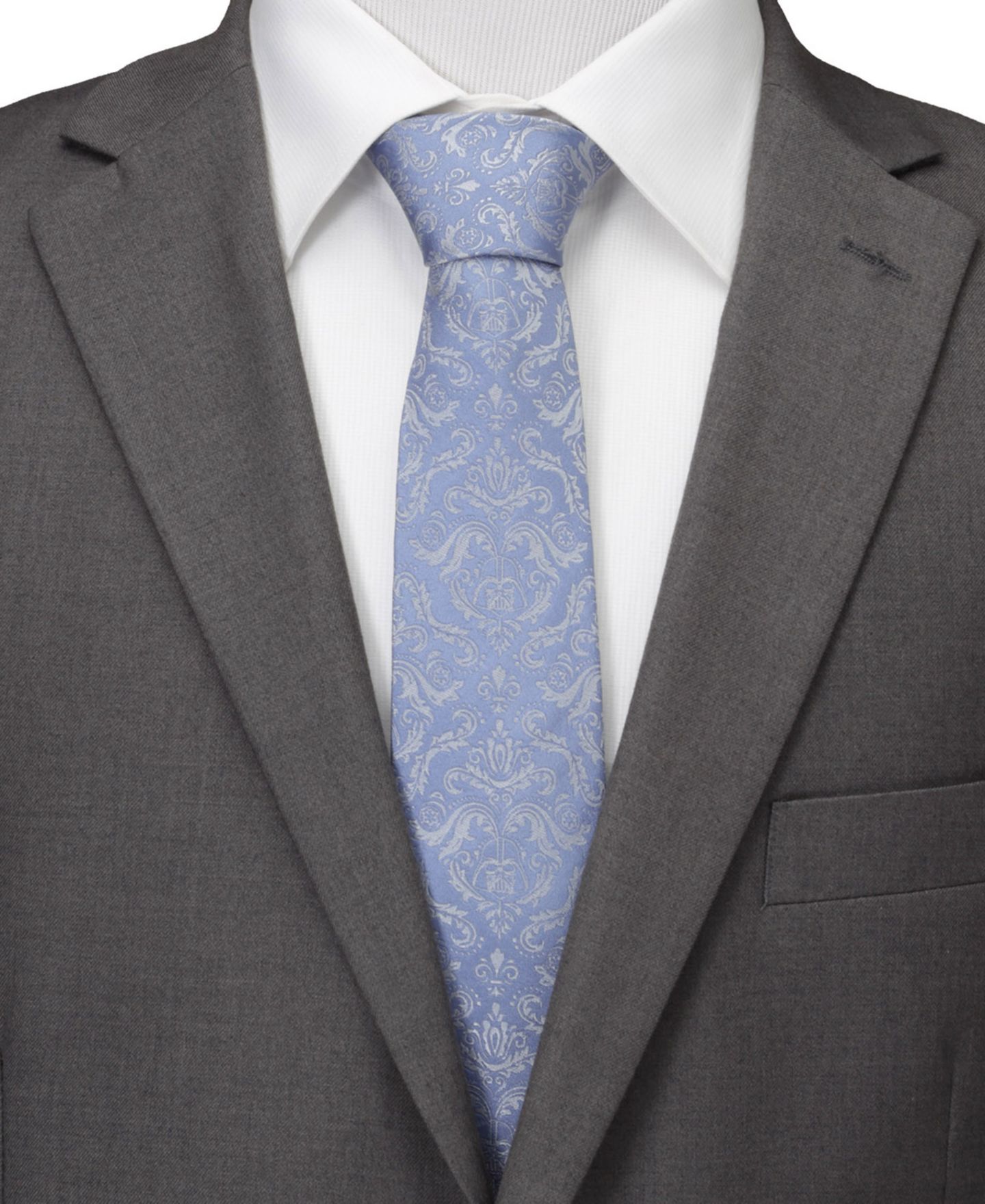 Мужские галстуки Star Wars Damask Darth Vader Tie, цвет: Синий — фото 4