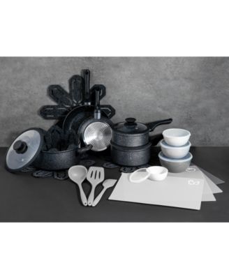 Brooklyn Steel Co. - Milky Way 28-Pc. Nonstick Aluminum Cookware Set