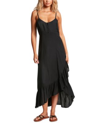 chinese dress ladies Volcom Women's Had Me at Aloha Dress Black Small at Amazon Women's Clothing  store main image 1