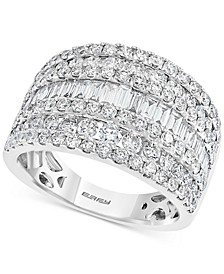 EFFY® Multirow Diamond Statement Ring (2-1/4 ct. t.w.) in 14k White Gold