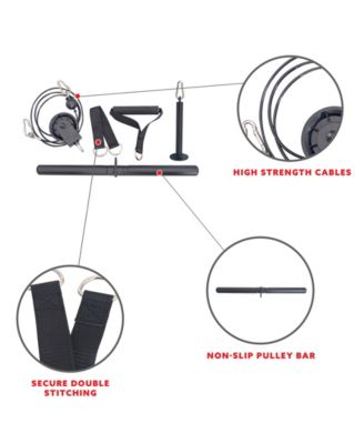 Lat Pull Down Attachment for Power Rack Cages, Up to 360LBs Support