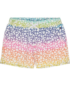 Tommy Hilfiger Little Girls Rainbow Print Shorts