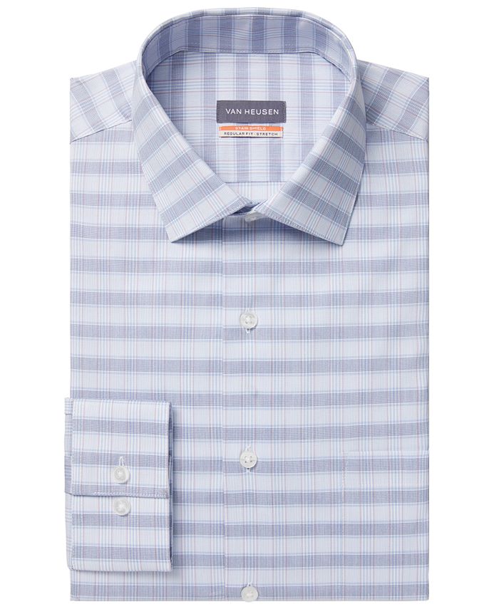 Van Heusen Men's Classic/RegularFit Performance Stretch Stain Shield