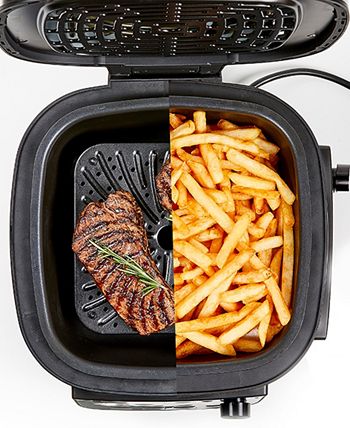 POWER XL Grill Air Fryer Combo Plus 6 QT 12 In 1 Stainless Steel Nonstick