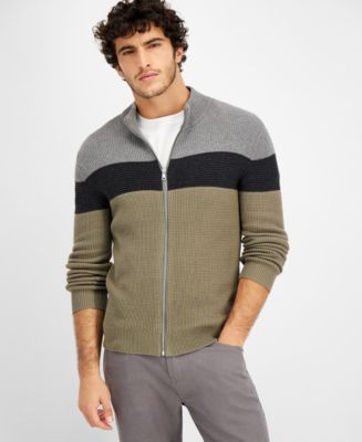 I.N.C. International Concepts INC International Concepts Men's Cashmere  Mixed-Stitch Turtleneck Sweater, Created for Macy's - Macy's
