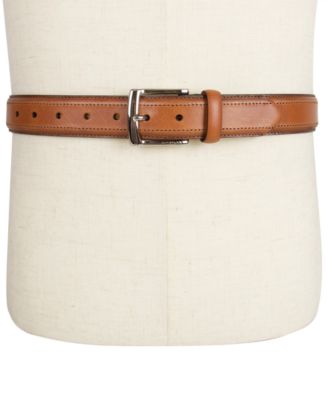 Men’s Stitched Classic Dress Leather Belt