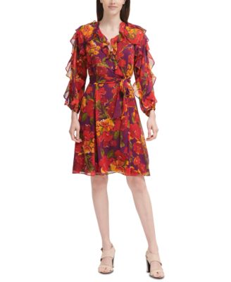 Calvin Klein - Ruffled A-Line Dress