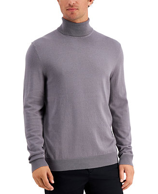 Alfani Men's Solid Turtleneck, Created for Macy's & Reviews - Sweaters ...