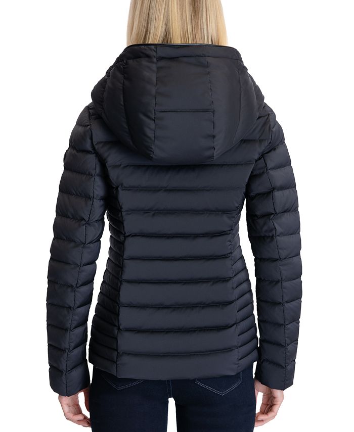 Michael Kors Women's Hooded Stretch Packable Down Puffer Coat, Created