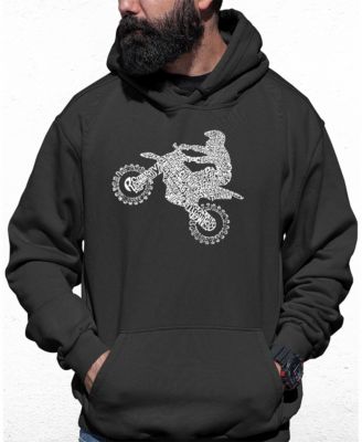 Men's Freestyle Motocross - FMX Word Art Hooded Sweatshirt