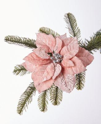 Holiday Lane - Ruby Red Holiday Pink Floral Clip