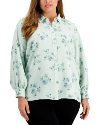 macys plus size tops clearance
